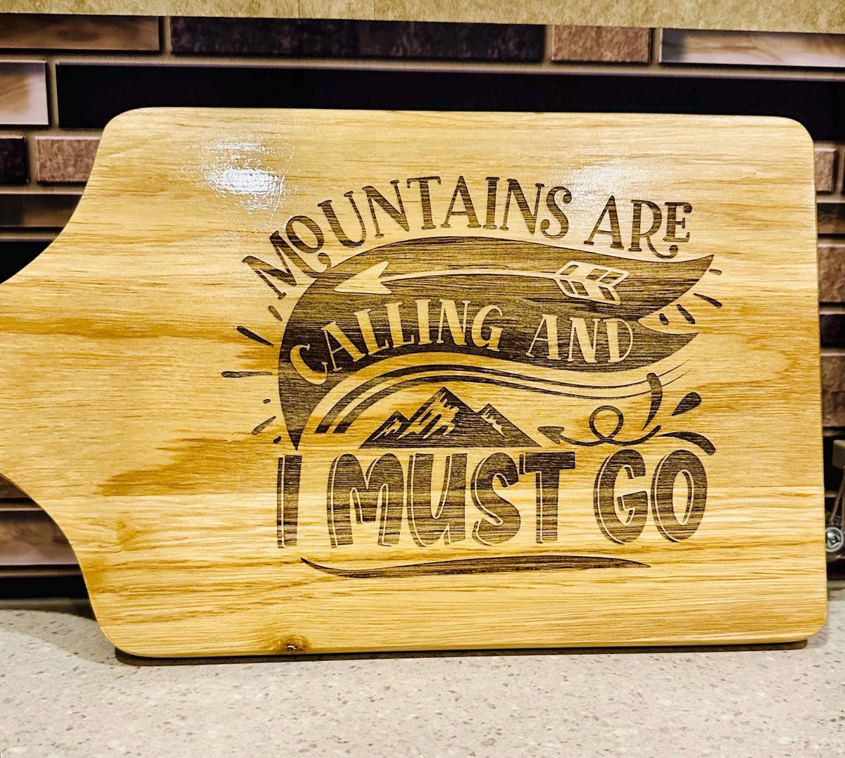 Personalized RV Camping Cutting Board: Engraved Beechwood Camper Gift